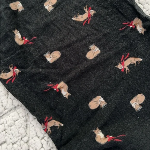 Black Pajama VICTORIA SECRET Pants with Animal Print - Picture 3 of 7